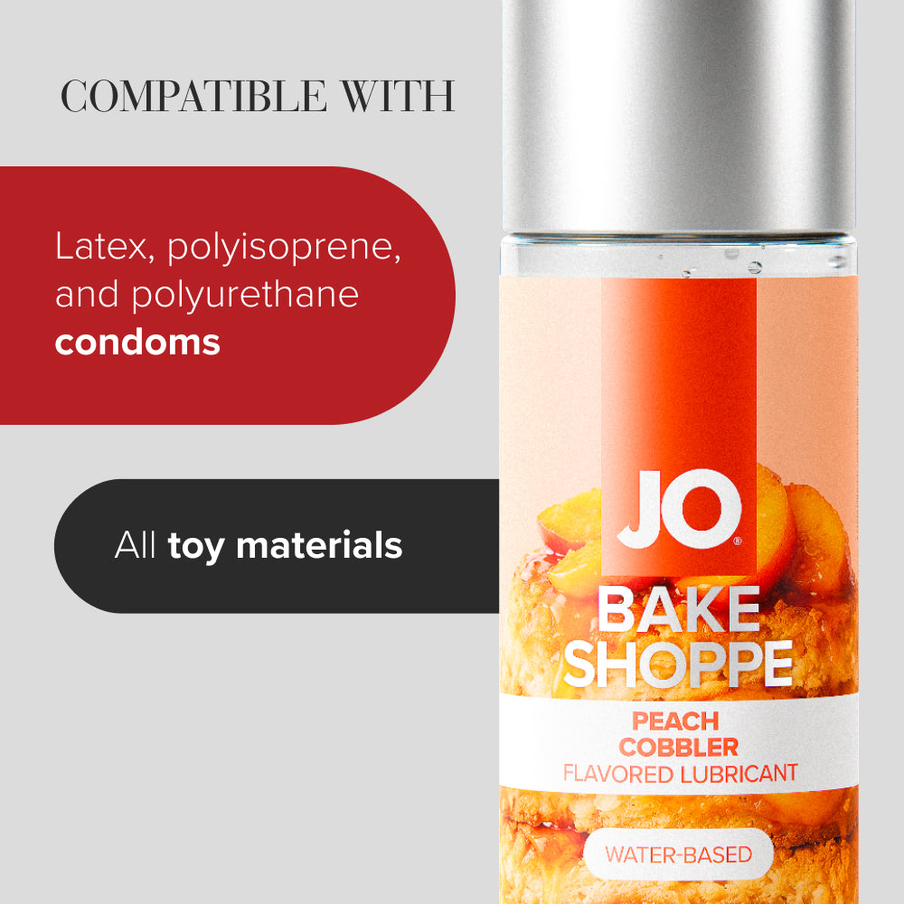 Jo Bake Shoppe Peach Cobbler Peach Cobbler Flavoured Water Based Lubricant 60 Ml Bottle