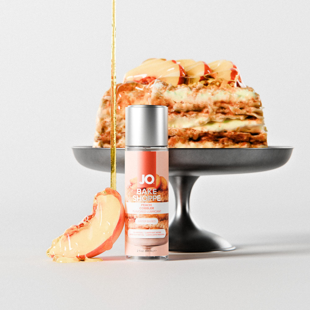 Jo Bake Shoppe Peach Cobbler Peach Cobbler Flavoured Water Based Lubricant 60 Ml Bottle