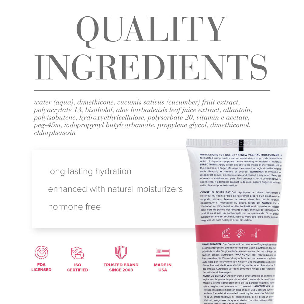 Jo Vaginal Moisturiser 120ml Vaginal Dryness Moisturiser 120 Ml Tube