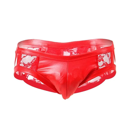 Mens Red Lace underwear