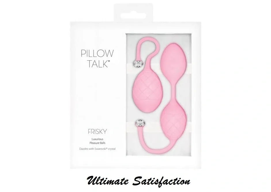 PILLOW TALK Frisky Duo Kegel Balls Pink (2 Pack)