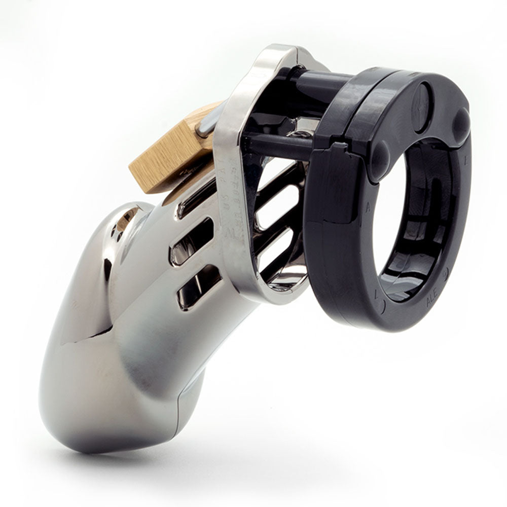 Cb 6000 Chastity Cock Cage Kit Chrome Chrome 3.25 Inch Cock Cage Kit