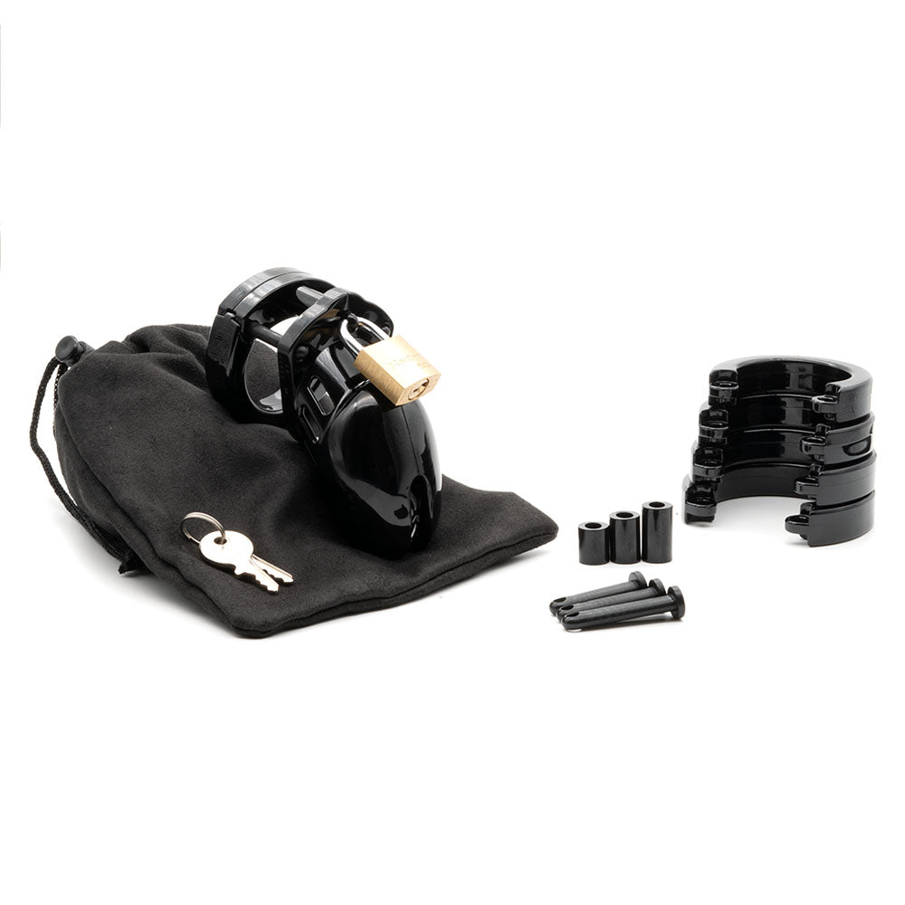 Cb 6000 S Chastity Cock Cage Kit Black Black 2.5 Inch Cock Cage Kit
