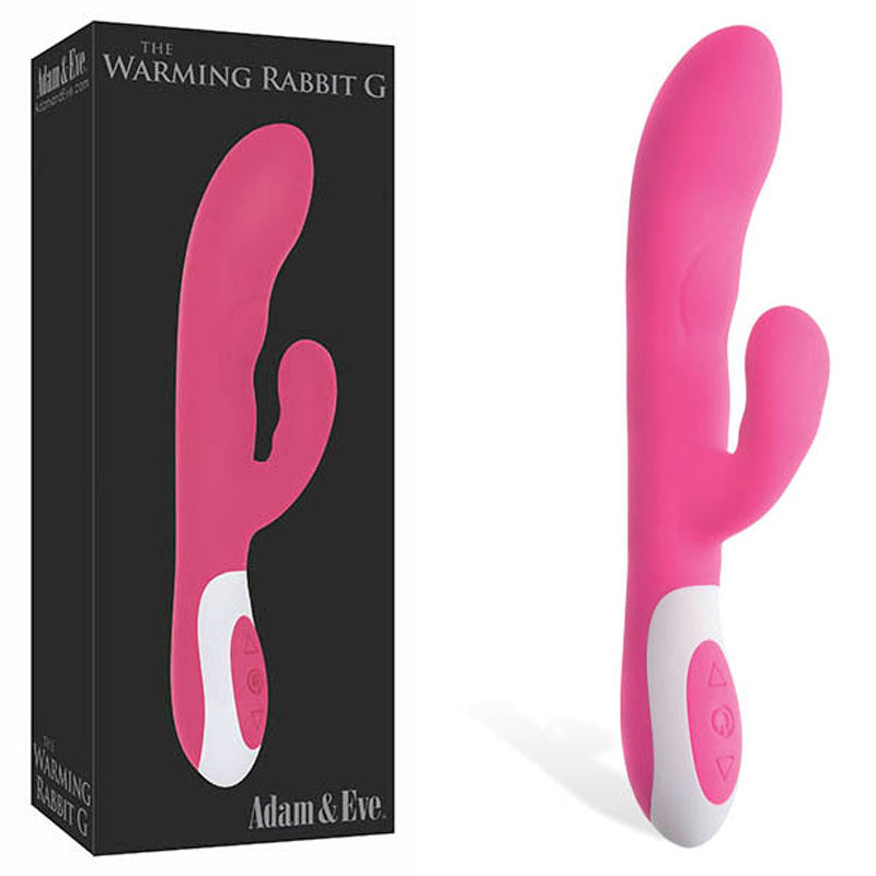 Adam & Eve The Warming Rabbit G Pink 21.6 Cm (8.5'') Usb Rechargeable Warming Rabbit Vibrator