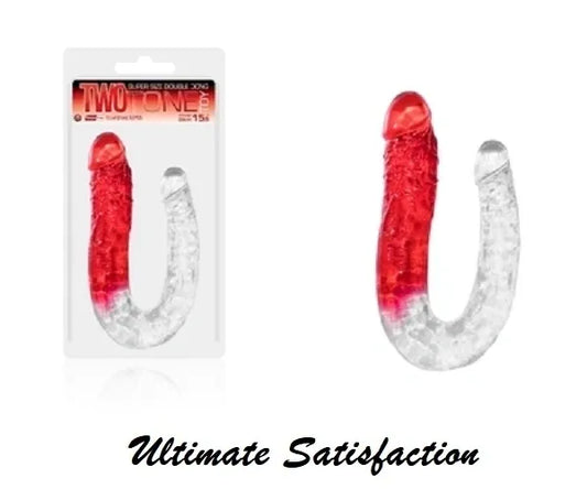 15.5 Inch Double Ended Dildo Dong Penetration Mini Realistic Anal Couple Sex Toy