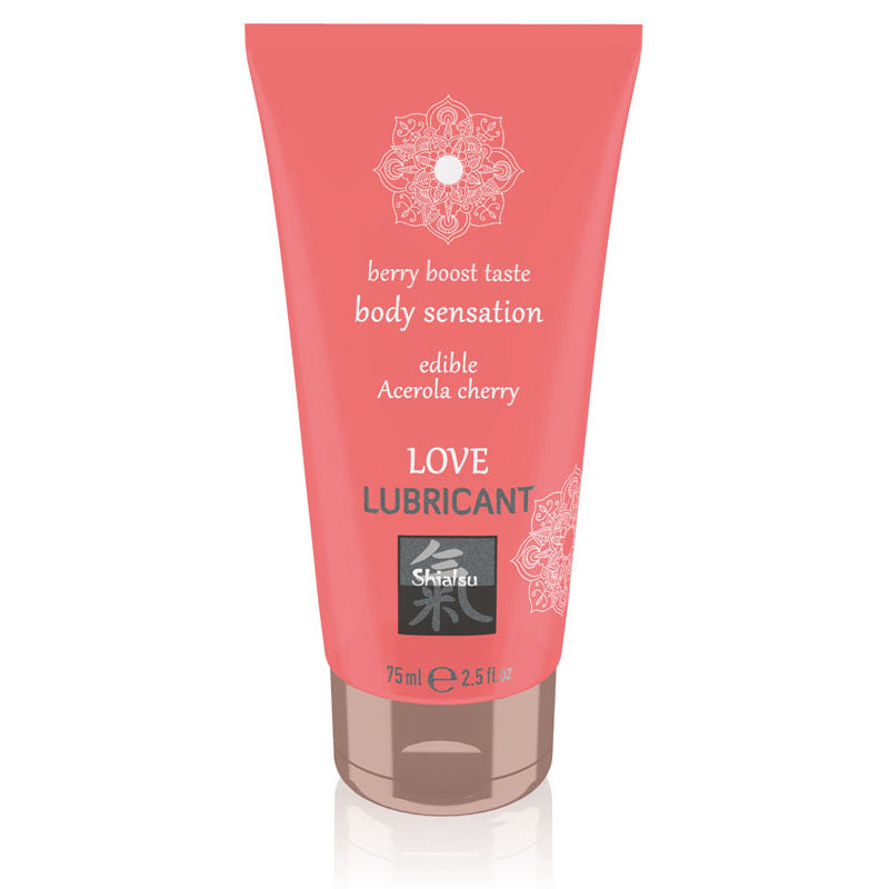 Shiatsu Love Lubricant Acerola Cherry Flavoured 75 Ml
