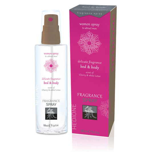 Shiatsu Bed & Body Spray Cherry & White Lotus Scented 100 Ml