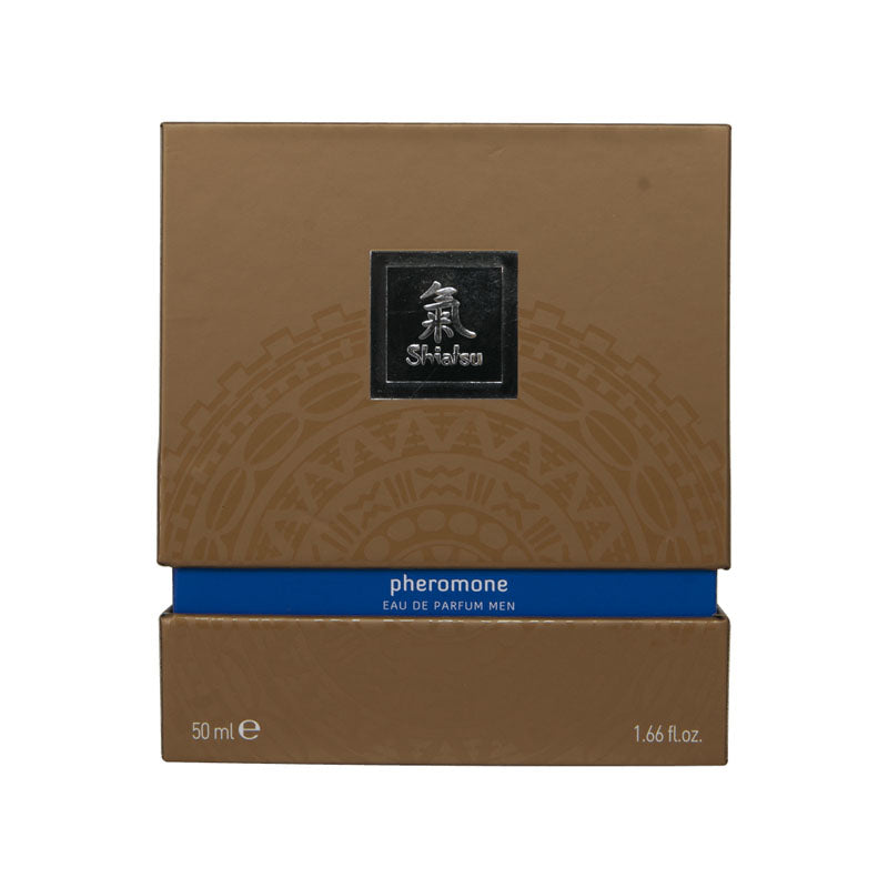 Shiatsu Pheromone Eau De Parfum Men Dark Blue Pheromone Fragrance For Men 50 Ml