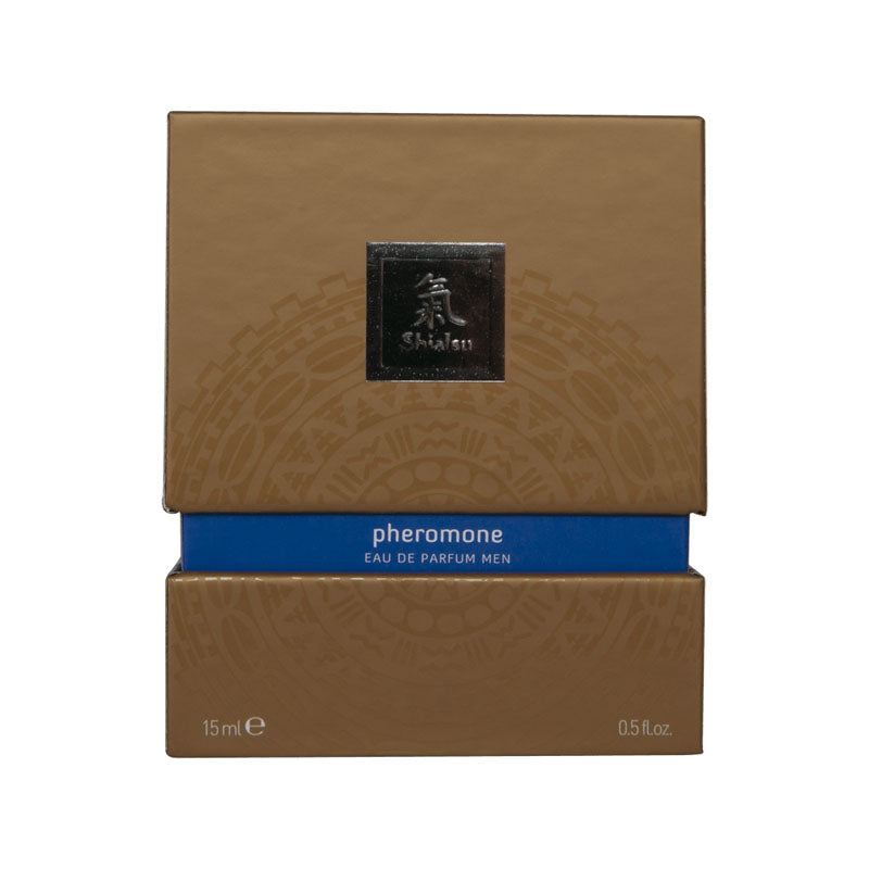 Shiatsu Pheromone Eau De Parfum Men Dark Blue Pheromone Fragrance For Men 15 Ml