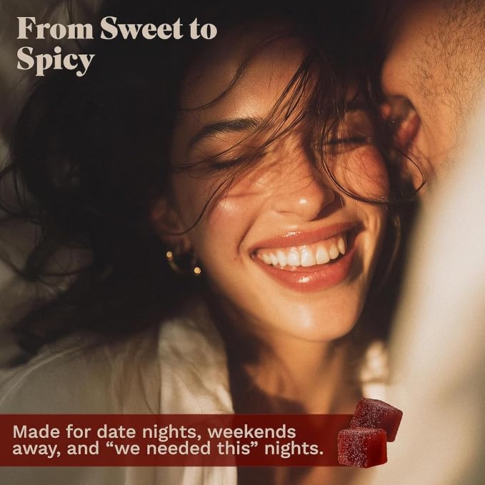 Spicy Cubes Intimacy Gummies, for Women & Men, 1 Pack Plant-Based;