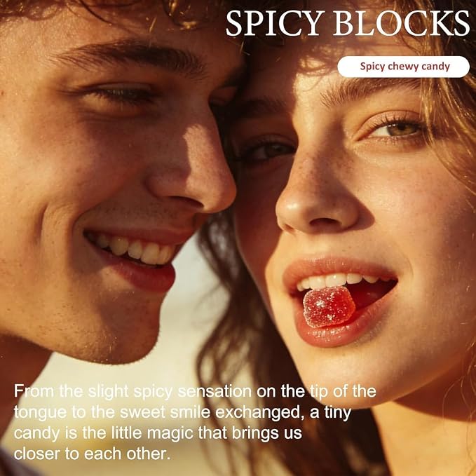 Spicy Cubes Intimacy Gummies, for Women & Men, 1 Pack Plant-Based;