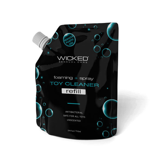 Wicked Foaming & Spray Toy Cleaner Refill Unscented Antibacterial Toy Cleaner 710 Ml (24 Oz) Pouch