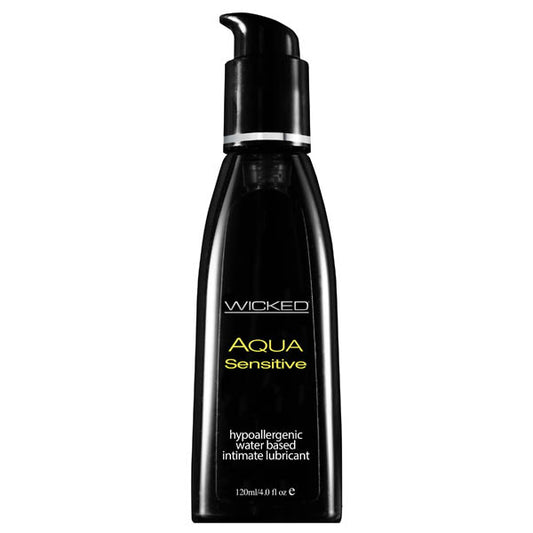 Wicked Aqua Sensitive Water Based Lubricant 120 Ml (4 Oz) Bottle
