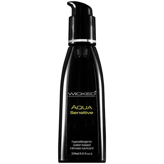 Wicked Aqua Sensitive Water Based Lubricant 240 Ml (8 Oz) Bottle