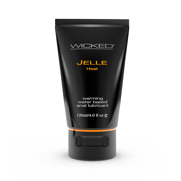 Wicked Jelle Heat Warming Water Based Anal Lubricant 120 Ml (4 Oz) Bottle