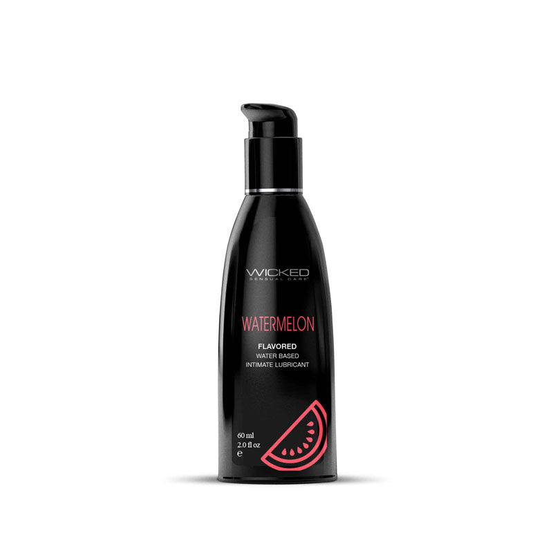 Wicked Aqua Watermelon Watermelon Flavoured Water Based Lubricant 60 Ml (2 Oz) Bottle