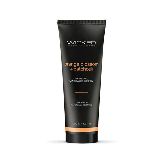 Wicked Orange Blossom + Patchouli Sensual Massage Cream Scented Massage Cream 120 Ml Tube