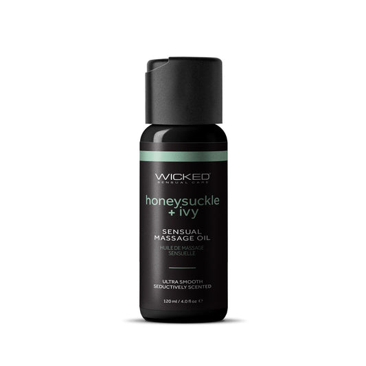 Wicked Sensual Massage Oil Honeysuckle + Ivy Honeysuckle And Ivy Scented Massage Oil 120 Ml Tube