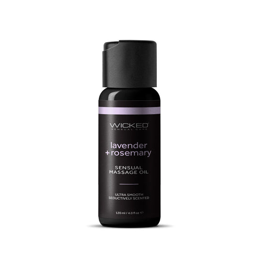 Wicked Sensual Massage Oil Lavender + Rosemary Lavender And Rosemary Scented Massage Oil 120 Ml Tube