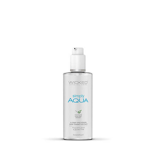 Wicked Simply Aqua Water Based Lubricant 70 Ml (2.3 Oz) Bottle