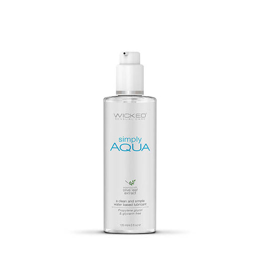 Wicked Simply Aqua Water Based Lubricant 120 Ml (4 Oz) Bottle