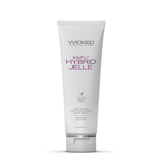 Wicked Simply Hybrid Jelle Water & Silicone Blended Anal Lubricant 120 Ml Bottle