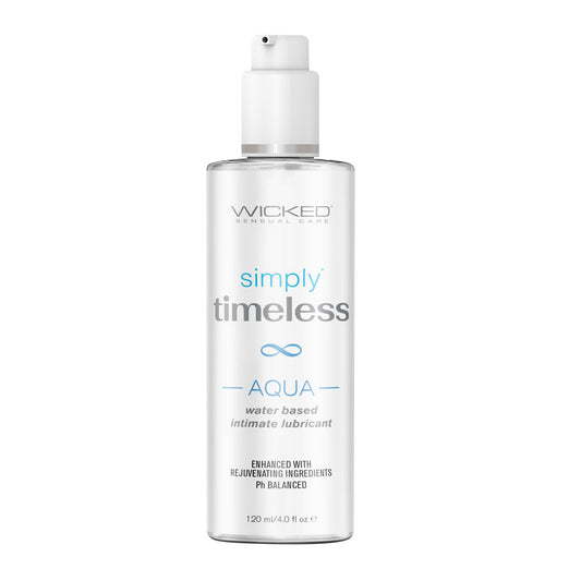 Wicked Simply Timeless Aqua Water Based Lubricant 120 Ml (4 Oz) Bottle