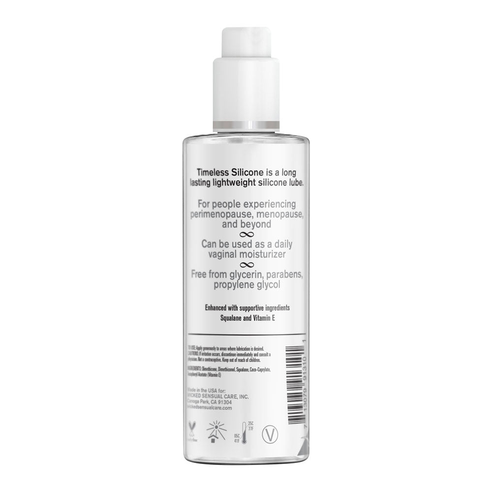 Wicked Simply Timeless Silicone Silicone Based Lubricant 120 Ml (4 Oz) Bottle