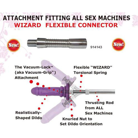 My World Wizard Flexible Connector Attachement For My World Sex Machines