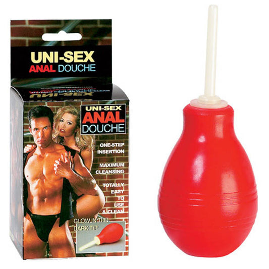 Seven Creations Anal Douche Red With Glow In Dark Tip