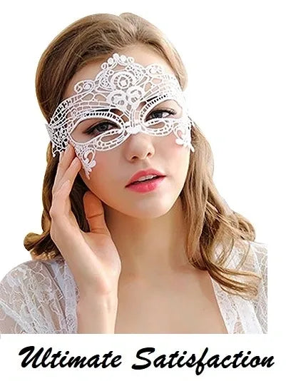 Lace Mask White/Black