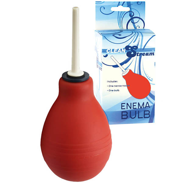 Clean Stream Enema Bulb Red Unisex Douche