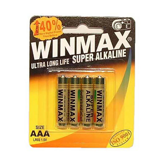 Winmax Aaa Super Alkaline Batteries Super Alkaline Batteries Aaa 4 Pack