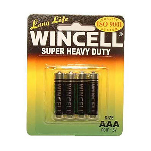 Wincell Aaa Super Heavy Duty Batteries Super Heavy Duty Batteries Aaa 4 Pack