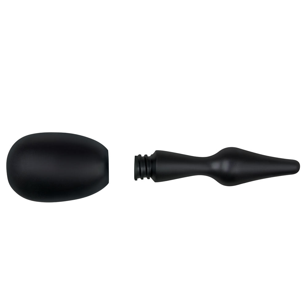 Aqua Clean Silicone 1 Way Valve Douche Set With Butt Plug Nozzle 150 Ml Capacity With Free Travel Douche Included