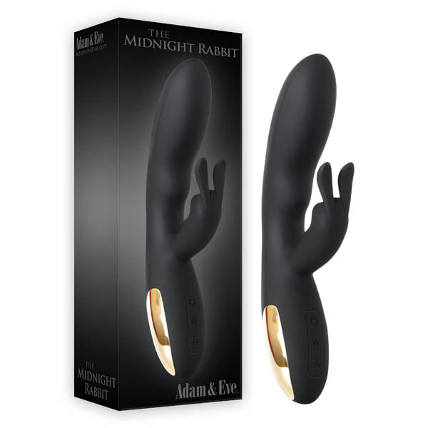 Adam & Eve The Midnight Rabbit Black 20.3 Cm (8'') Rabbit Vibrator