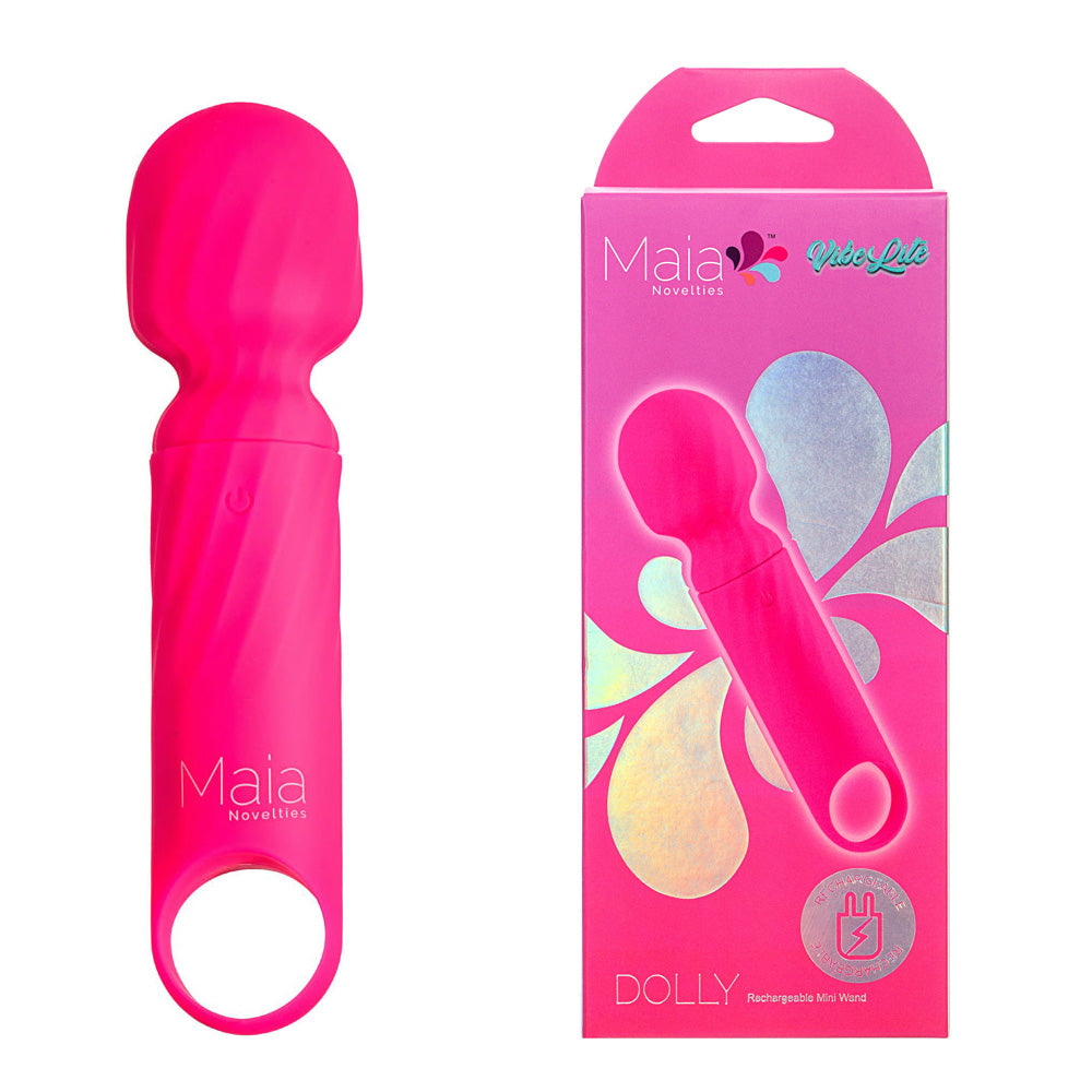 Maia Dolly Pink Pink 12.7 Cm Usb Rechargeable Massage Wand
