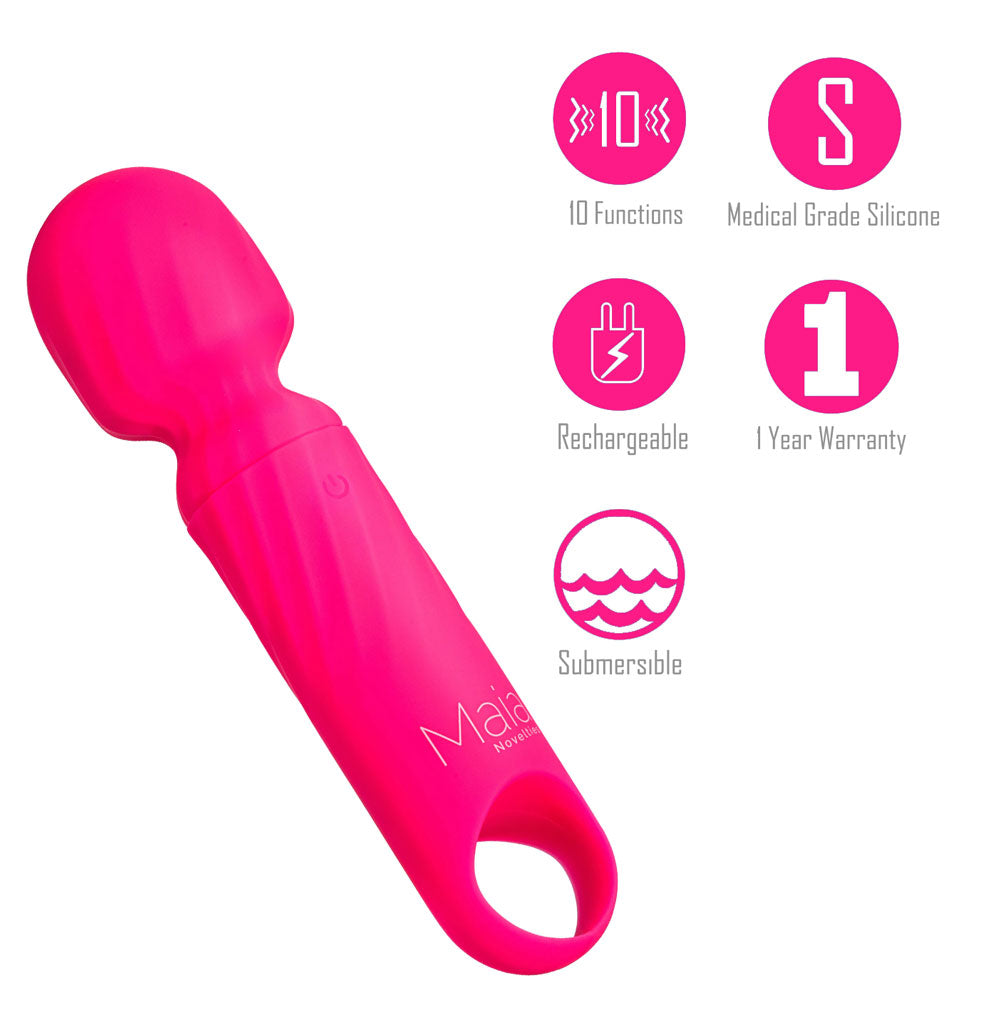 Maia Dolly Pink Pink 12.7 Cm Usb Rechargeable Massage Wand