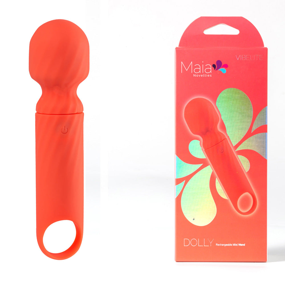 Maia Dolly Orange Orange 12.7 Cm Usb Rechargeable Massage Wand