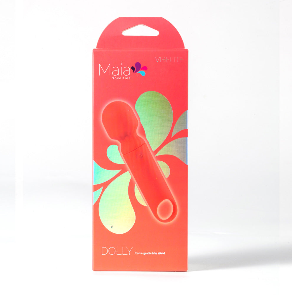 Maia Dolly Orange Orange 12.7 Cm Usb Rechargeable Massage Wand