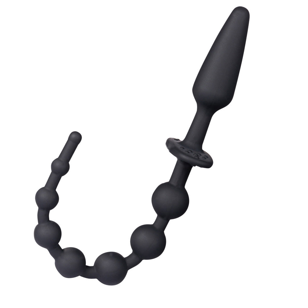 Maia Sorra Black Anal Plug With Beads