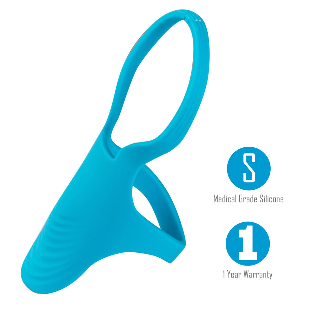 Maia Griffin Blue Silicone Cock Ring