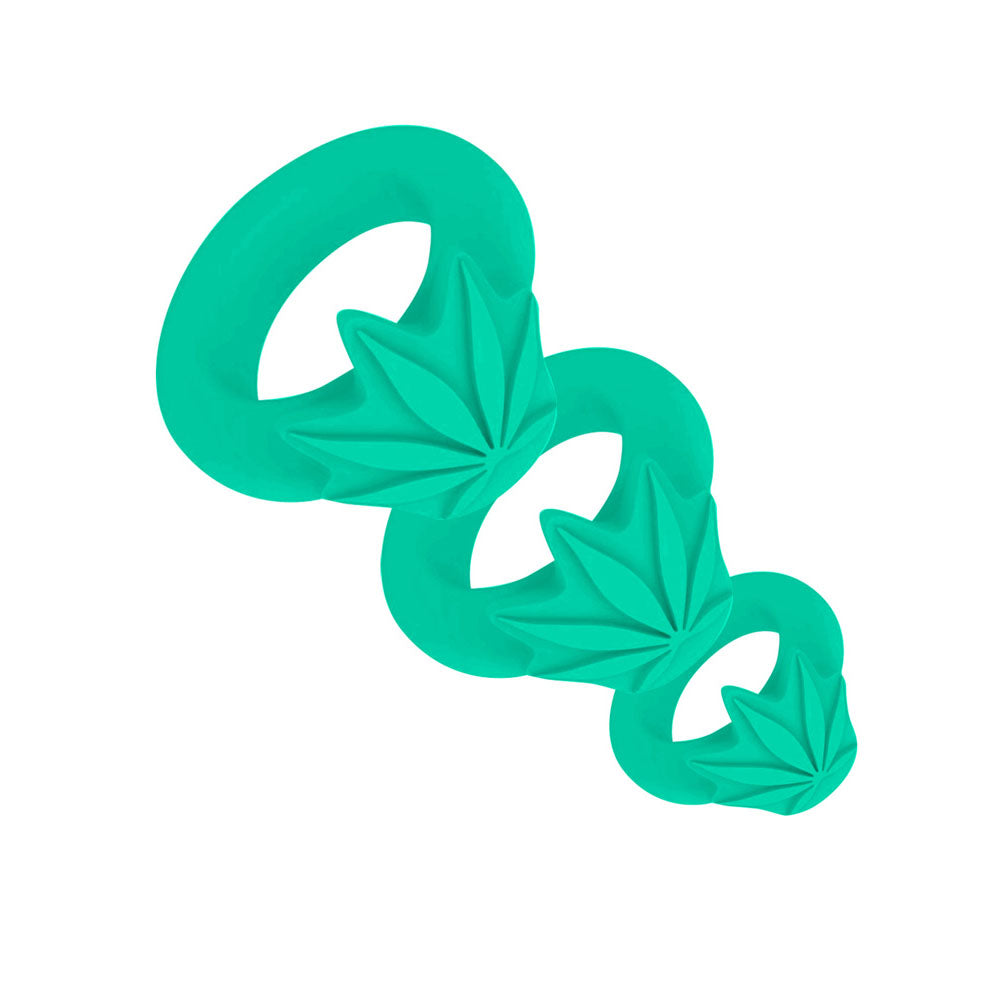 Maia Hazey Green Pot Leaf Cock Rings Set Of 3