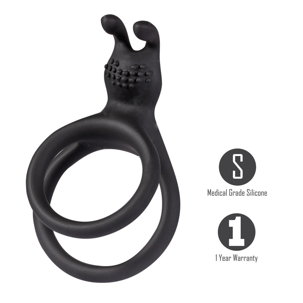 Maia Atlas Black Cock & Balls Ring