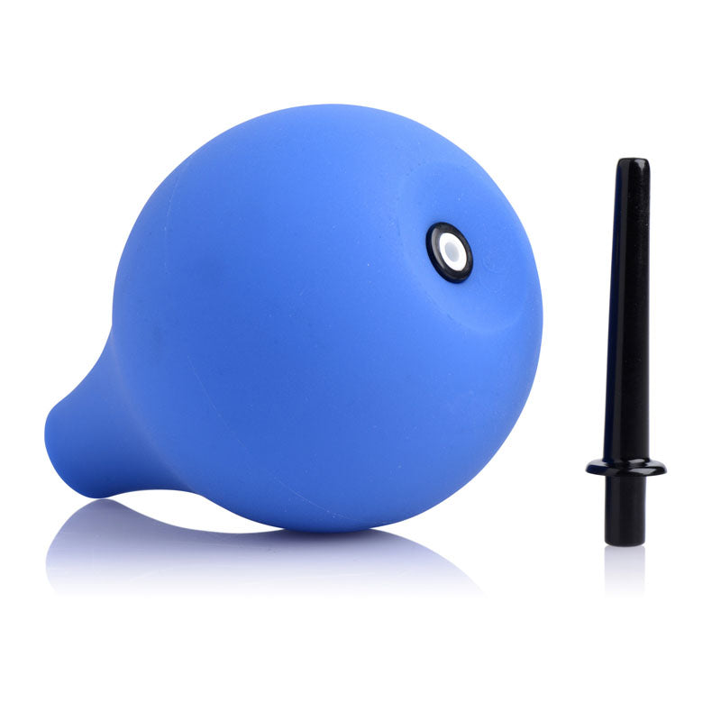Clean Stream Premium One Way Valve Anal Douche Blue Unisex Douche