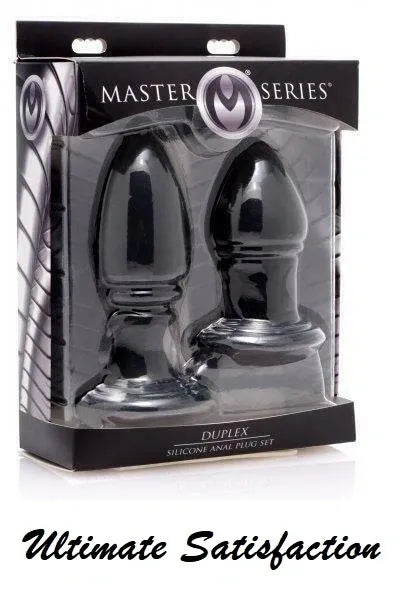 Duplex Silicone Anal Plug Set