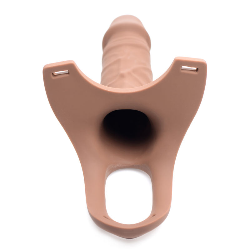 Size Matters Silicone Dildo Strap On Flesh 15.2 Cm Hollow Strap On
