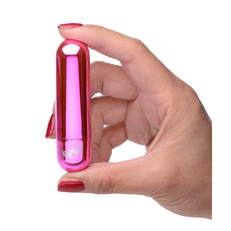 Bang! 10 X Vibrating Metallic Bullet Pink Usb Rechargeable Bullet