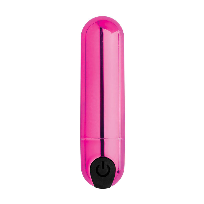 Bang! 10 X Vibrating Metallic Bullet Pink Usb Rechargeable Bullet