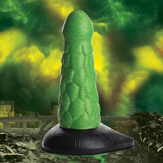 Creature Cocks Radioactive Reptile Thick Scaly Silicone Dildo Green 19 Cm Dildo